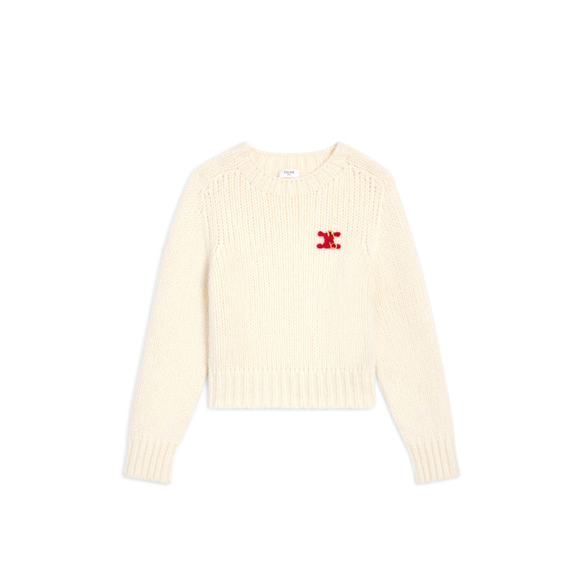 Ce1i*e crewneck sweater in cashmere and silk ry0jl0899.01ow